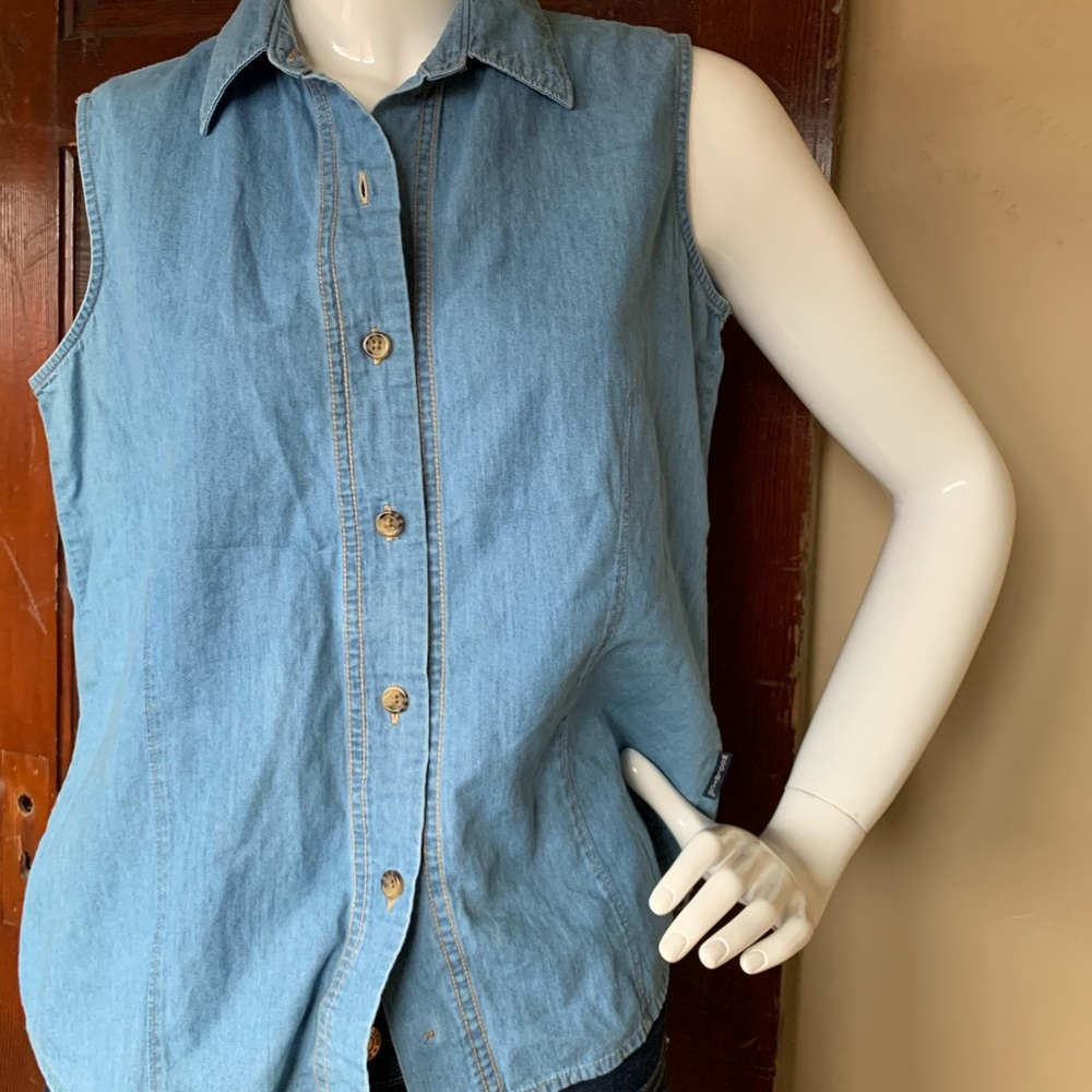 Woolrich 90’s Style Denim Sleeveless Top